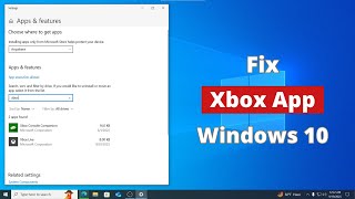 How to Fix Xbox App Not working on Windows 10