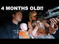 We Took Our 4 Month Old Hunting! {Catch Clean Cook} Ryders First Hunt