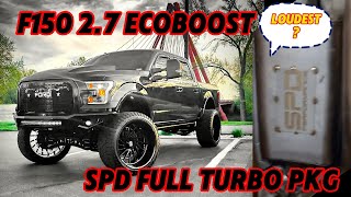 Loud Turbo Whistle 2.7L Ecoboost F150 with SPD Performance exhaust  Loudest for 2.7??