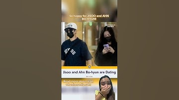 So so happy for BLACKPINK’s JISOO and Ahn Bo-Hyun!!