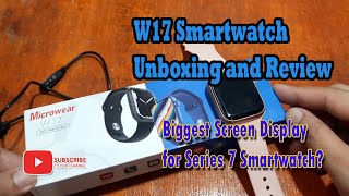 W17 Smartwatch Unboxing and Review - Biggest Screen Display for Series 7