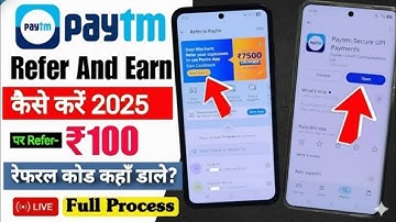🥳🥳👍Paytm refer and earn Full process 👍