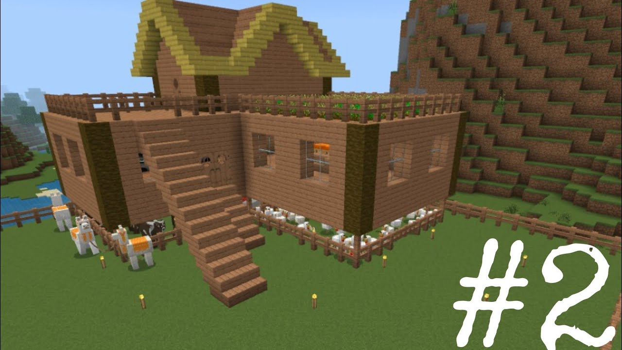 Finally I Made My House | MineCraft PE Series #2 - YouTube