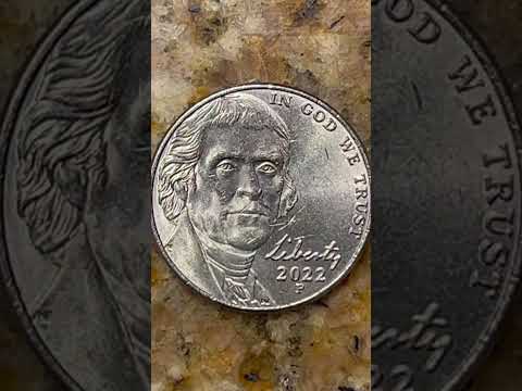 DreamTrackAI 2022 P JEFFERSON NICKEL SMOOTH EDGE HEADS AND TAILS PHILADELPHIA MINT