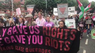 Radical bloc at Pride 2017 in Dublin - Working Class Queeroes
