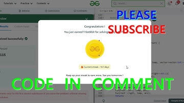 GFG POTD 07/05/2025 IN C++ MOST IMPORTANT INFORMATION | CODE IN COMMENT #geeksforgeeks #gfg #potd