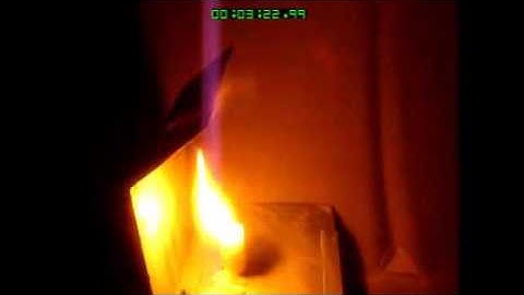 Dell Tech Aerosol Flammability Testing: Flame stretch