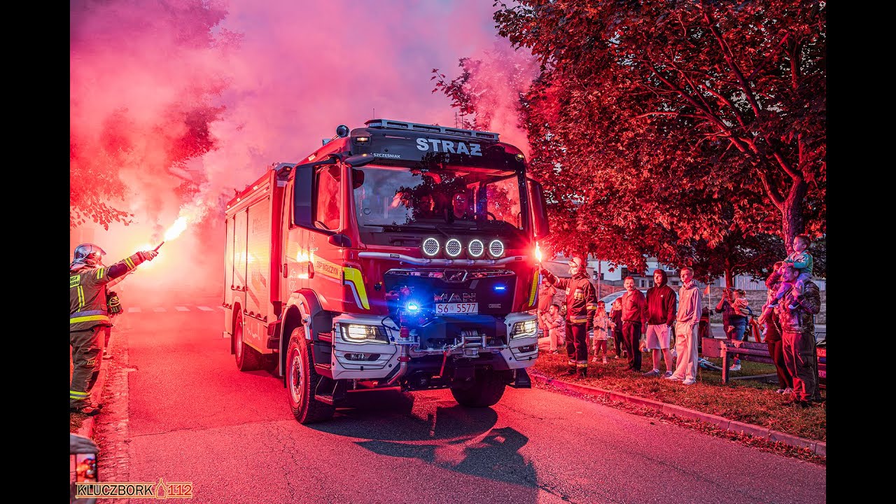 Powitanie nowego samochodu w OSP Wołczyn