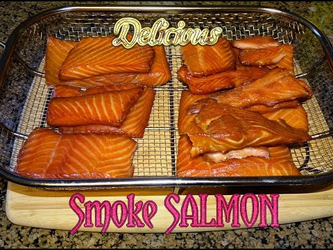 ?  Smoking SALMON with Mesquite wood chips. Dimljenje LOSOSA s drvenim iverom - Mesquite drvo.2022.⭐