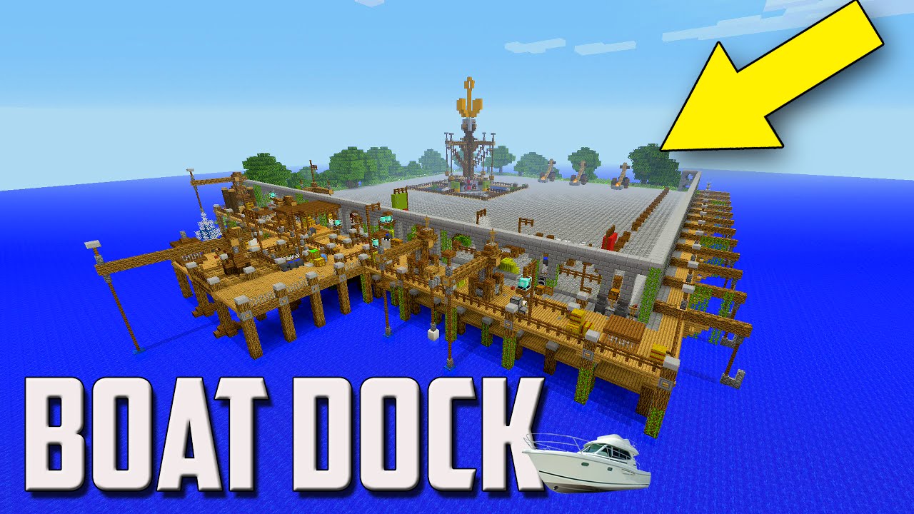 How To Build A BOAT DOCK In Minecraft! - YouTube