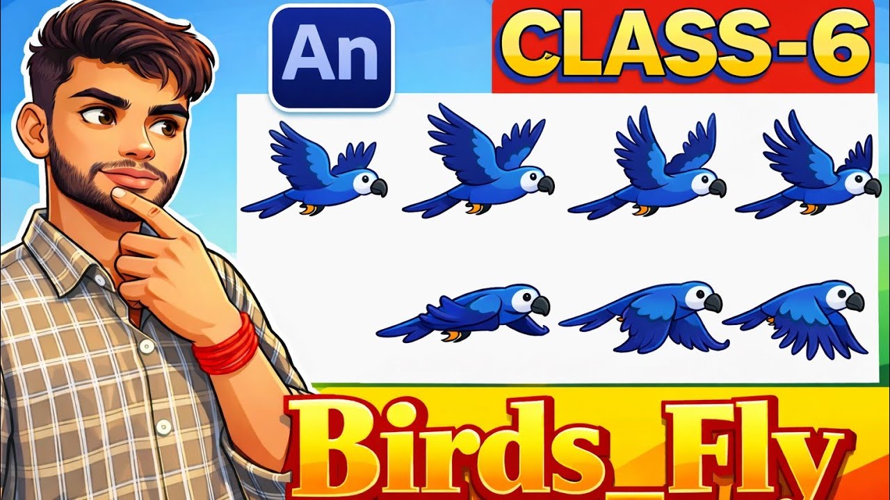 Adobe Animate CC Mein Birds Fly Animation Kaise Banaye 2026 Mein ...