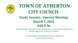 City Council Study Session / Special Meeting - March 1, 2023