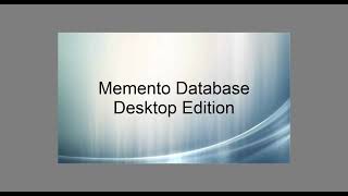 Memento Database Desktop Interface screenshot 4