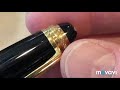 MONTBLANC 75 th anniversary 1924 Legrand 164 Ballpoint Pen Rose Gold &amp; Black ( small diamond set )