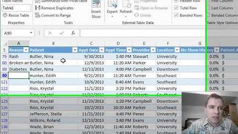 Excel Video 398 Resizing Tables