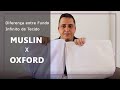 Diferença entre Fundo Infinito de Tecido Oxford e Muslin (ALGODÃO x POLIÉSTER) - Branco e Preto