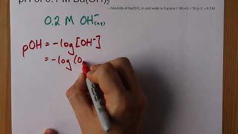 What is the pH of 0.1 mol/L Ba(OH)2