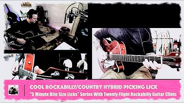 Rockabilly Hybrid Picking Lesson (Bite Size Licks #2) #briansetzer #gretsch