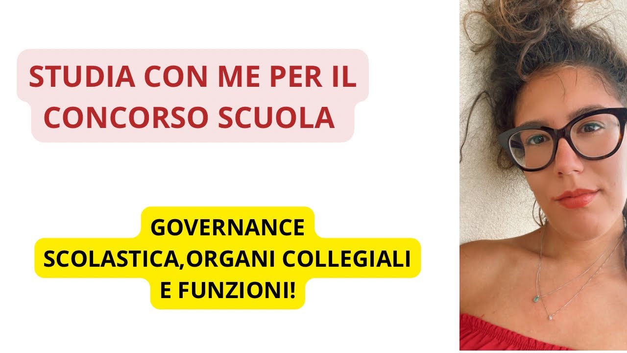 STUDIA PER IL CONCORSO SCUOLA: GOVERNANCE E FUNZIONI