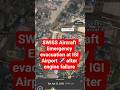 Delhi to Zurich SWISS Flight LX147 Engine Failure Emergency Evacuation 🔥😳#ytshorts #shorts