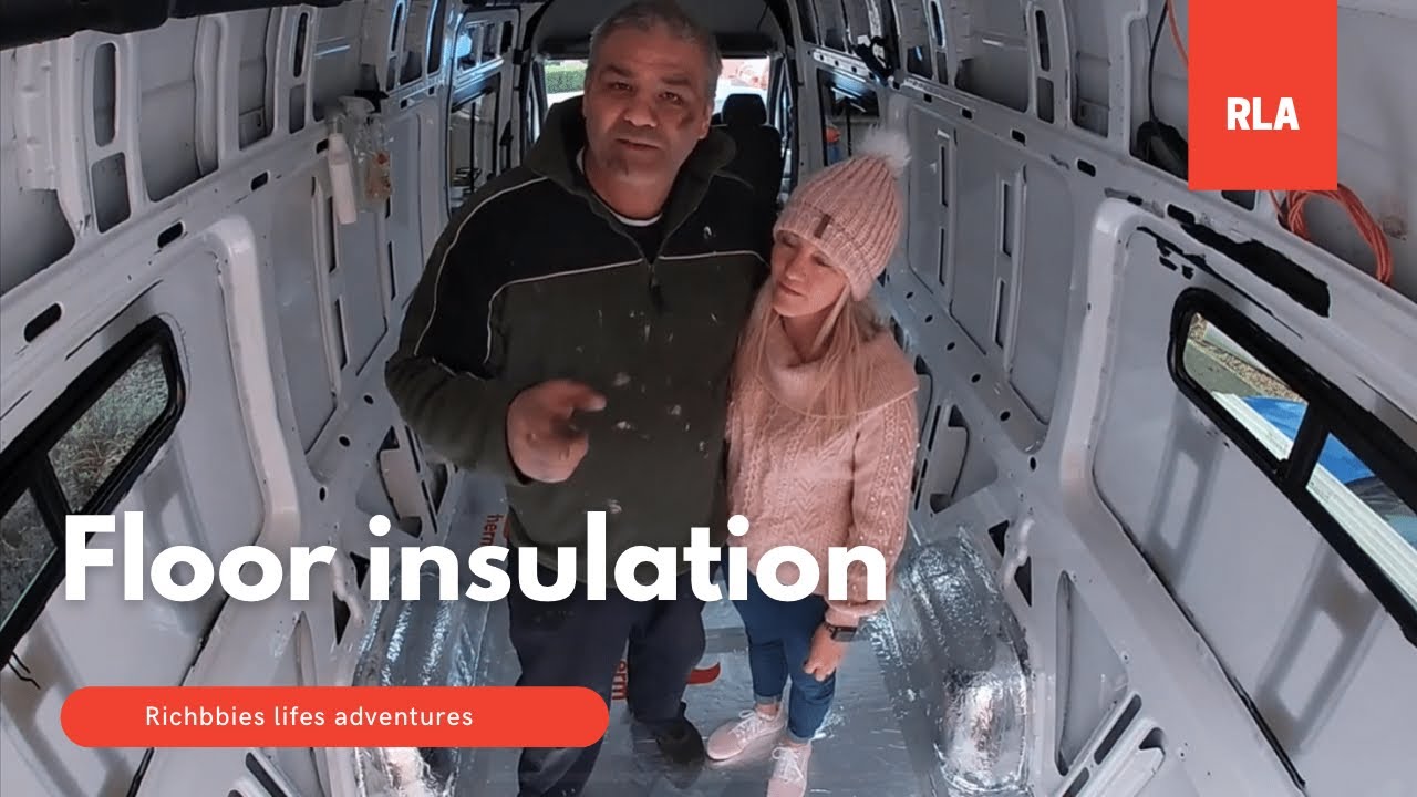 vw crafter sprinter camper van conversion build - floor insulation ...