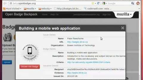 OBI Case Study 1 - Open Badges with Wikiversity, Part 3