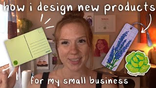 How I Design Products For My Small Business | Bookmarks, Stickers, Postcards | Artist Vlog