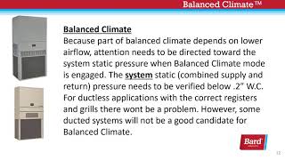 Bard Wall Mount Air Conditioner Balanced Climate Overview