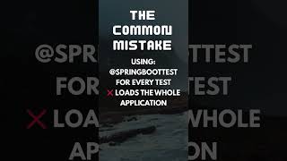 ⚡ One Testing Trick Every Spring Developer Should Know | Faster Spring Boot Tests