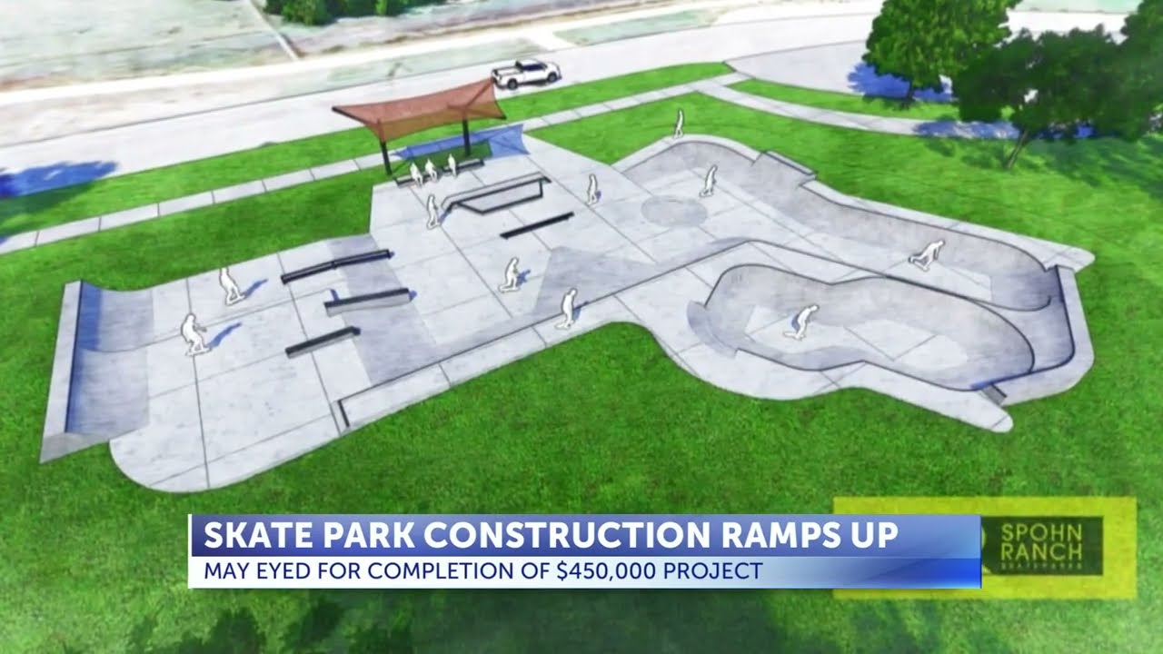 Construction ramps up on new Maple Leaf Skatepark as opening nears