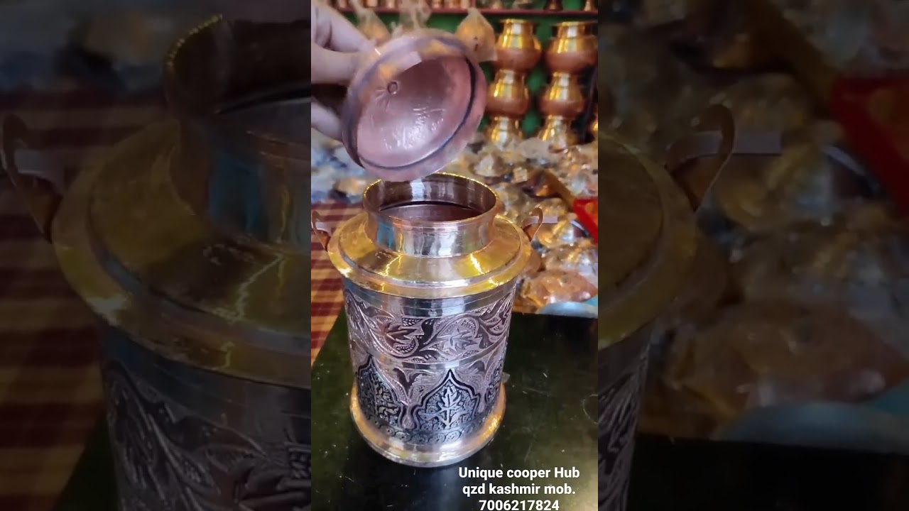 unique copper utensils famous in kashmir