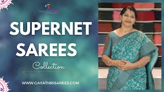 Latest SuperNet Sarees & Collection || Gayathri Reddy || screenshot 4