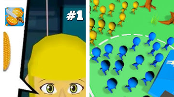 Giant Crowd.io: House Capture - Hyper Hybrid Casual - Gameplay Walkthrough (iOS & Android)