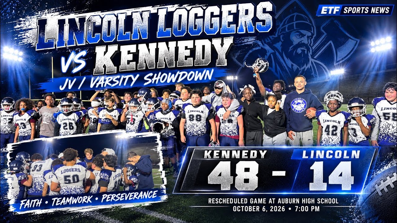 Lincoln Loggers Show Heart, Faith & Teamwork in Rescheduled Match up Against Kennedy ROCKFORD, IL — On Monday, October 6, 2026,