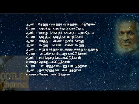 "Nethu Oruthara Oruthar" - Ilayaraja, Chitra (Tamil HD Lyrics)