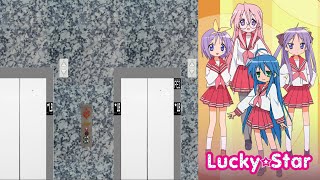(Animated) Lucky Star - Ryōō High School: ThyssenKrupp Traction Main Elevators