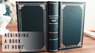 Rebinding an old book at home