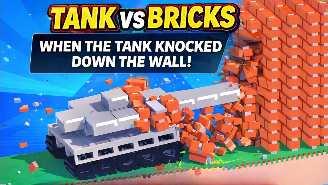 Tank vs Brick Tower – Ultimate Destruction Challenge!