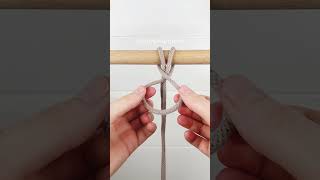 Criss Cross Lark’s Head Knot | KNOT TUTORIAL @GrayWonders