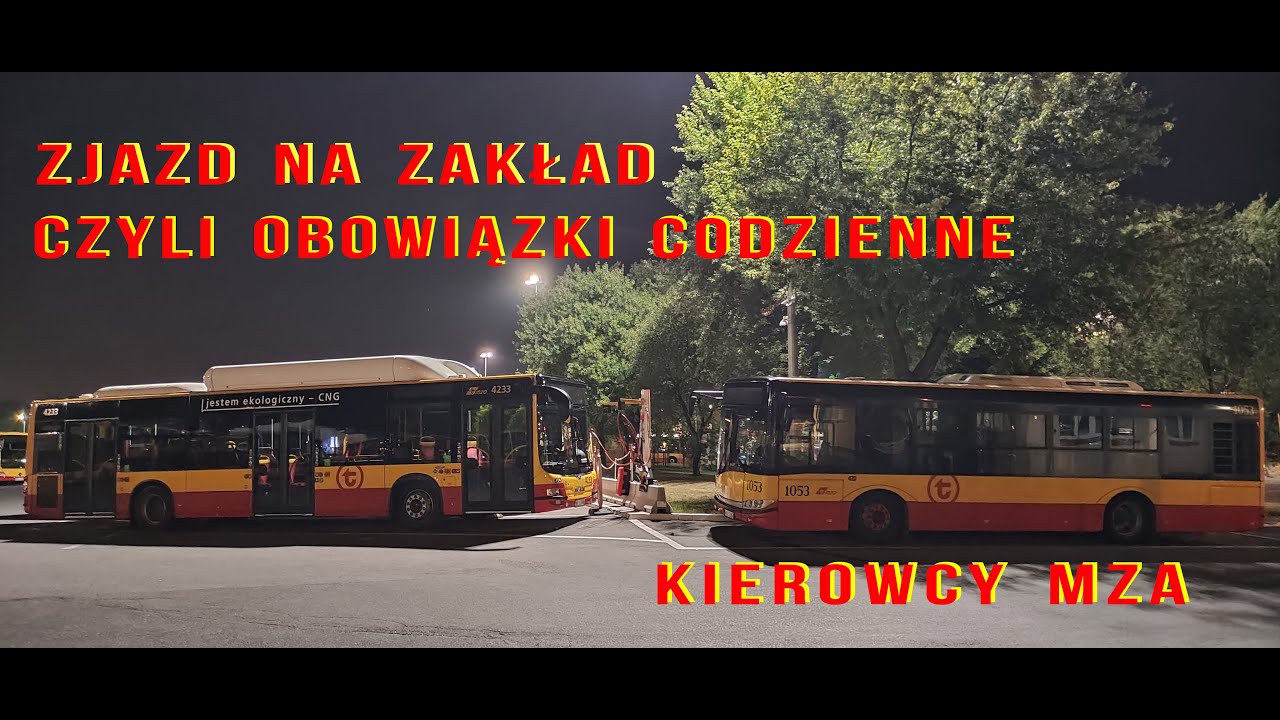 Zjazd i OC kierowcy po powrocie na Zajezdnię, Warszawa, Polska