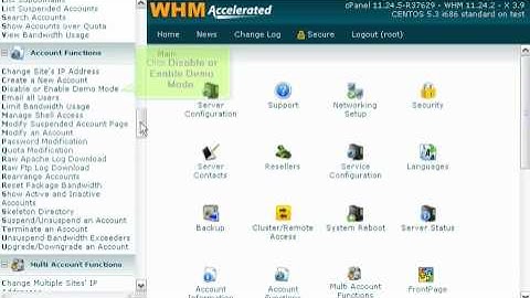 How to make an account a demo account in WHM - www.planethippo.com