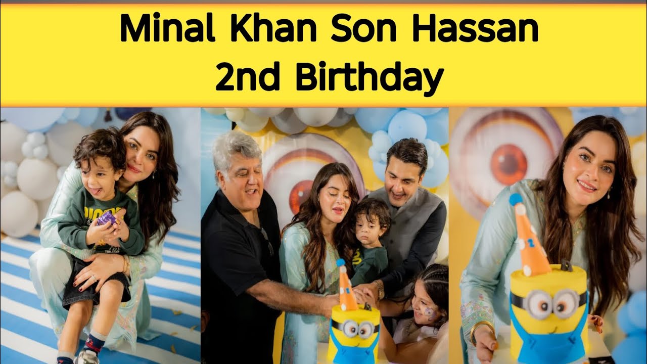 Minal Khan Son Hassan Grand 2nd Birthday Celebration | Minal Khan Son Birthday Party 