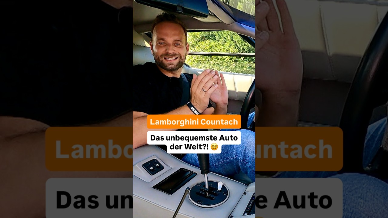 Ist der Lamborghini Countach so unbequem wie vermutet? 🧐 | GRIP #shorts #throwback #592