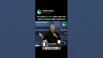 Jeff Bezos did not take more equity in Amazon