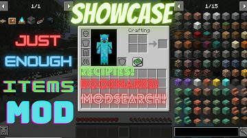 Minecraft Just Enough Items Showcase Mod Java 1.18.1 update