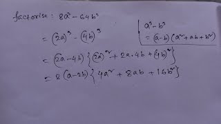 8a³-64b³ factorise