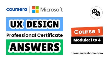 Fundamentals of UI/UX Design Answers (Modules 1-4) | Microsoft UX Design | Coursera