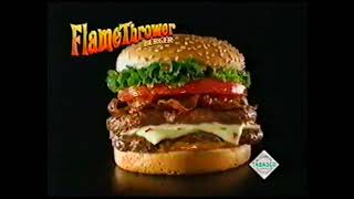 Dairy Queen Flamethrower and Chocolate franch silk pie blizzard ad that shoud've had Wilhelm Scream