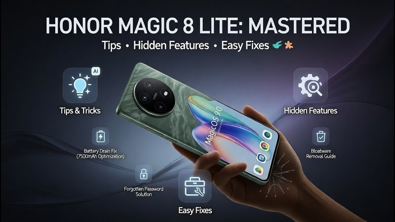 Honor Magic 8 Lite – Tips, Tricks, Hidden Features & Easy Fixes