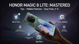 Honor Magic 8 Lite – Tips, Tricks, Hidden Features & Easy Fixes